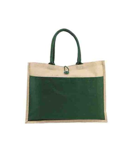 TRUCS - Jute Bag with Canvas Pocket